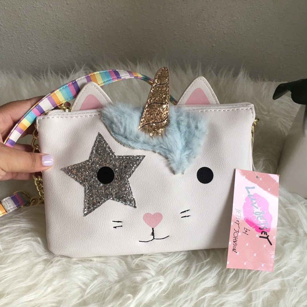 New BETSEY JOHNSON Unicorn Crossbody Bag
